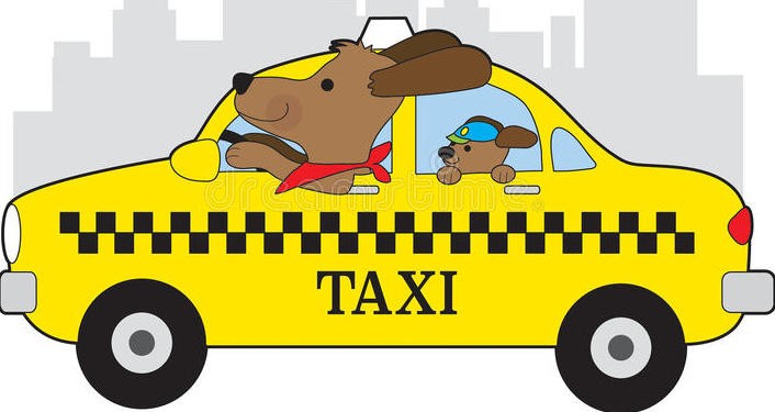 иконка такси с собакой